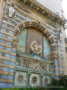 Art Nouveau ceramic Paris Porte de Sevres