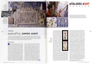 Press articles on Almaviva tile studio Ateliers d'Art