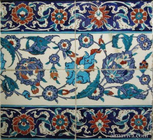 Iznik tile frieze