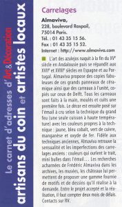 Press articles on Almaviva tile studio Art & Decoration